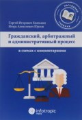 Гражданский, арбитражный и административный процесс в схемах с комментариями (, 2015)