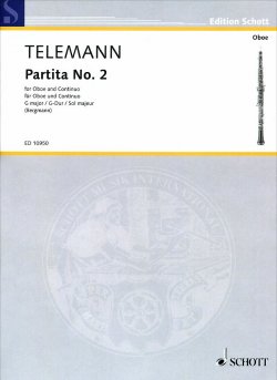 Книга "Georg Philipp Telemann: Partita No. 2 in G Major for Oboe and Basso Continuo" – , 2015