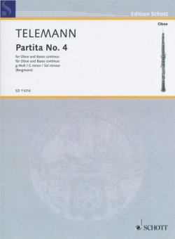 Книга "Georg Philipp Telemann: Partita No. 4 in G Minor for Oboe and Basso Continuo" – , 2015