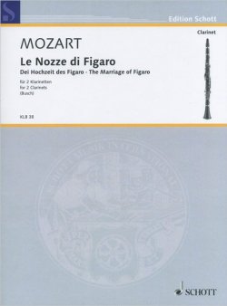 Книга "Wolfgang Amadeus Mozart: Le Nozze di Figaro for 2 Clarinets" – , 2015