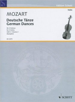 Книга "Wolfgang Amadeus Mozart: German Dances for 2 Violins: Volume 2" – , 2015