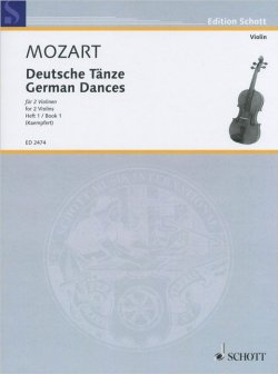 Книга "Wolfgang Amadeus Mozart: German Dances for 2 Violins: Book 1" – , 2015