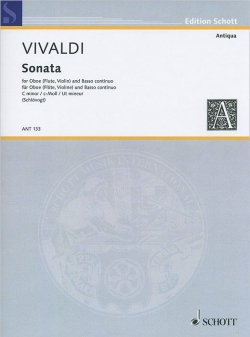 Книга "Antonio Vivaldi: Sonata C Minor for Oboe (Flute, Violin) and Basso Continuo" – , 2015