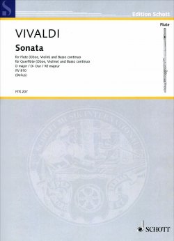 Книга "Antonio Vivaldi: Sonata D Major RV 810 for Flute (Oboe, Violin) and Basso Continuo" – , 2015