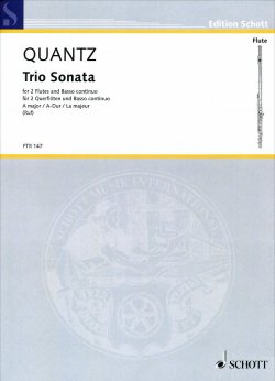 Книга "Johann Joachim Quantz: Trio Sonata A Major for 2 Flutes and Basso Continuo" – Johann Joachim Winckelmann, 2015