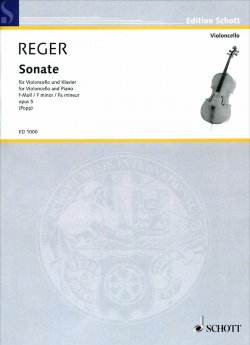 Книга "Max Reger: Sonate f-Moll fur violoncello und klavier: Opus 5" – , 2015