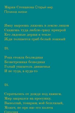 Книга "Старый мир. Починка жизни" – Мария Степанова, 2020