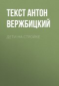 Книга "Дети на стройке" (текст АНТОН ВЕРЖБИЦКИЙ, 2017)